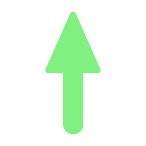 Pfeil gruen hoch